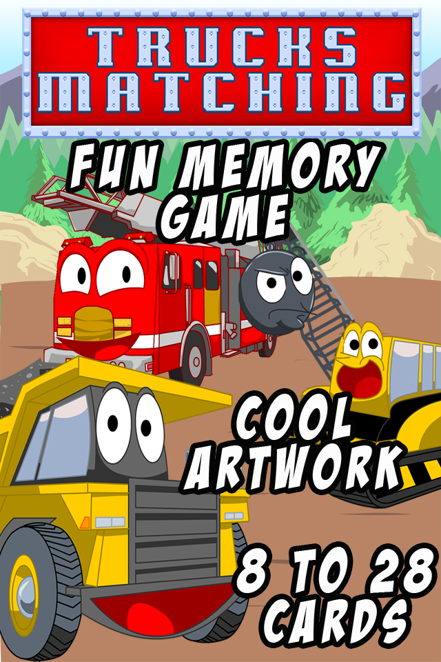 Screenshot Trucks Matching – Memory Match Game For Kids Screenshot Trucks Matching – Memory Match Game For Kids